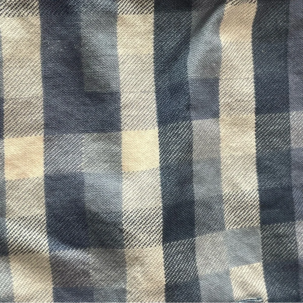 Vintage Tender Touch Baby Handcrafted Blue Plaid Cotton Romper Newborn-Preemie‎